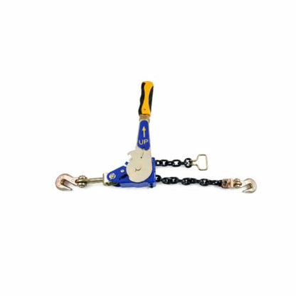 5/16"-3/8" EZ Ratchet Chain Binder with G70 Grab Hooks, Ratchet Load Binder Kit, 5400 lbs WLL Heavy Duty Cargo Tie Down for Flatbed Trailers & Trucks (5/16" - 3/8"(1 Pack))