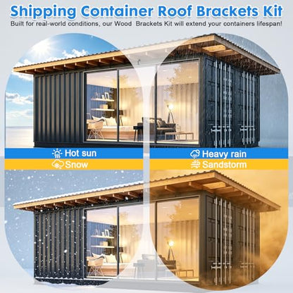 Shipping Container Specific Wooden Truss Brackets
