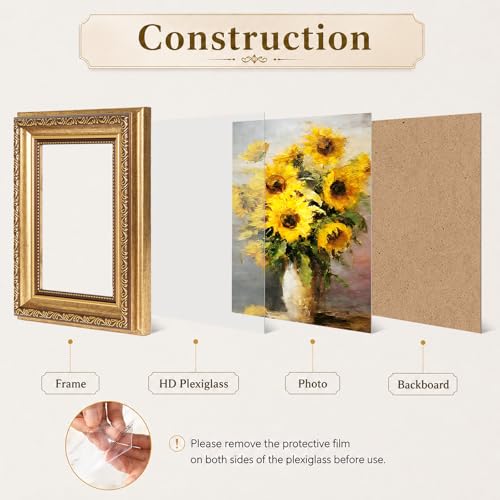 Vintage Picture Frame Gold