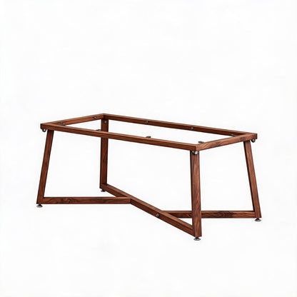 18 Inch Metal Table Legs for DIY Coffee End Table Bench (Walnut Color)