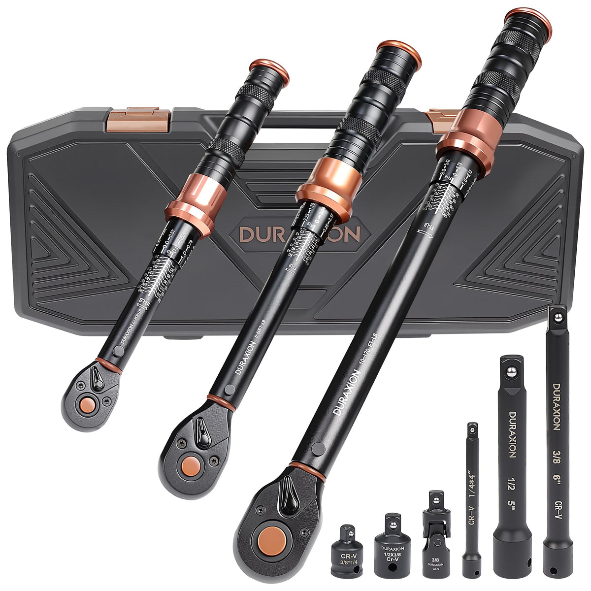 Torque Wrench Set 1 (1/4 3/8 1/2" 20-240IN.LB,5-50,10-170FT.LB)
