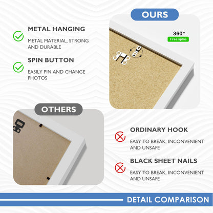 5x7 Picture Frame Set of 2 (White / 5x7)