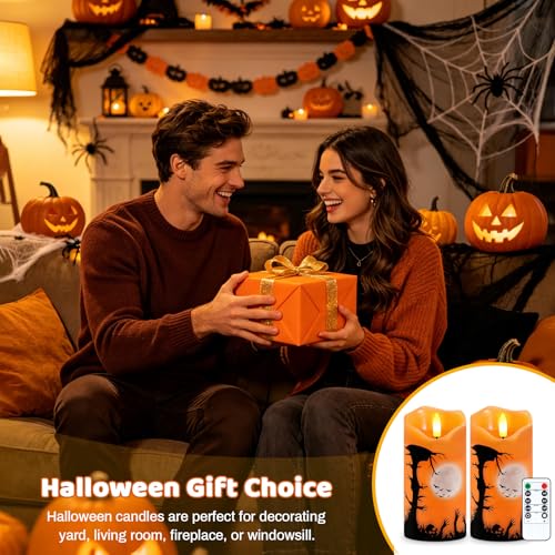 Fall Flameless Candles Set of 2