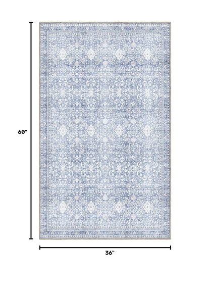 3x5 Area Rugs (Light Blue / 3' x 5' (Rectangular))