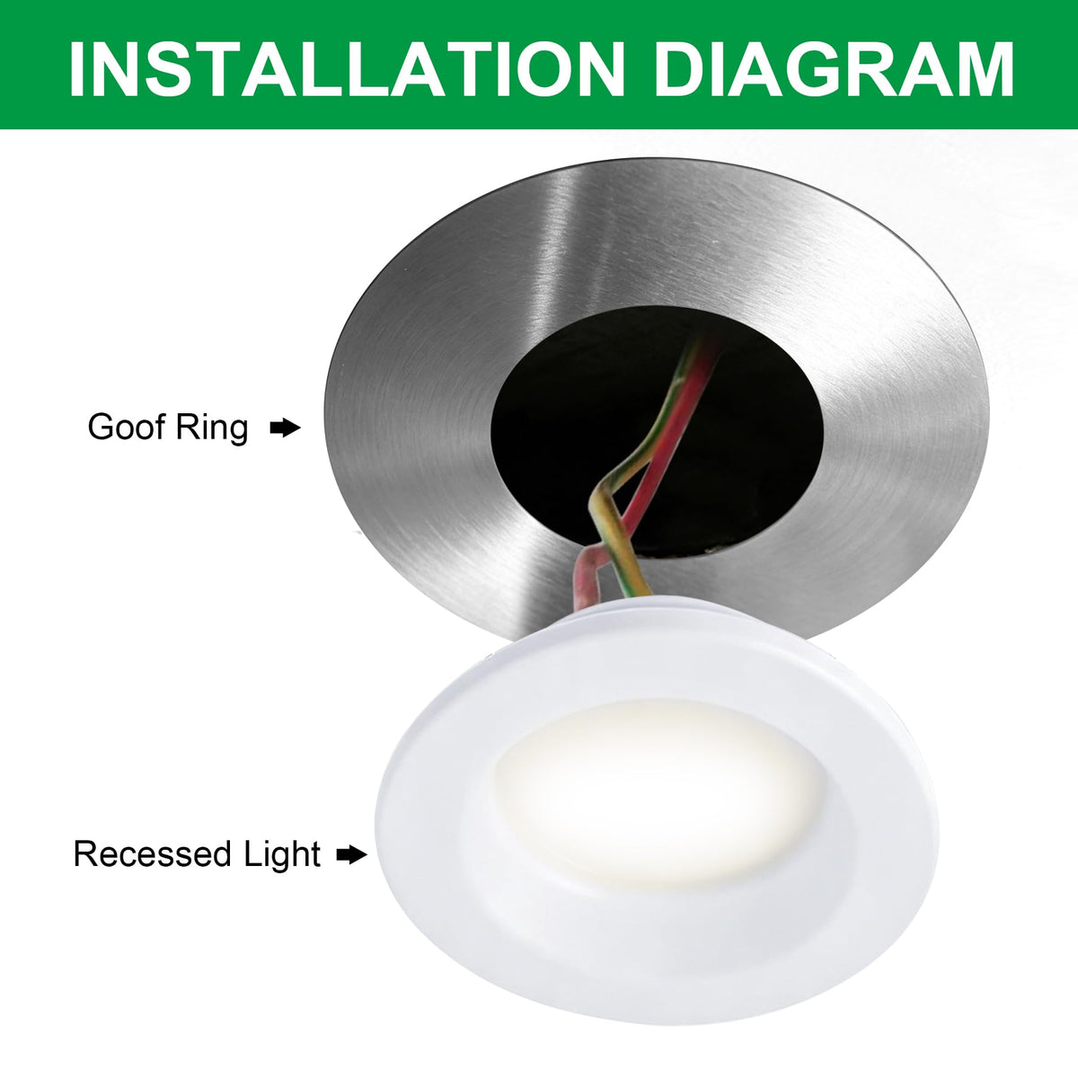 The Can Converter Ceiling Medallion for Recessed Can Light (Brushed Nickel)
