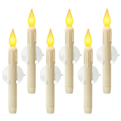 6 Pcs Sensor Dawn to Dusk Window Candles