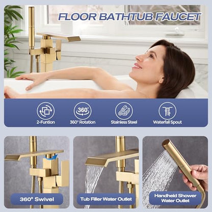 Waterfall Free Standing Tub Faucet