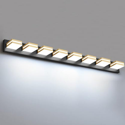 Bathroom Lights Fixtures Over Mirror (Black-Gold / 8-Light)