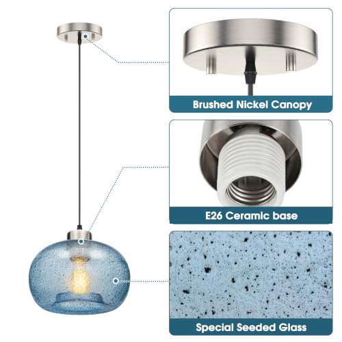 Glass Pendant Lights Kitchen Island Modern