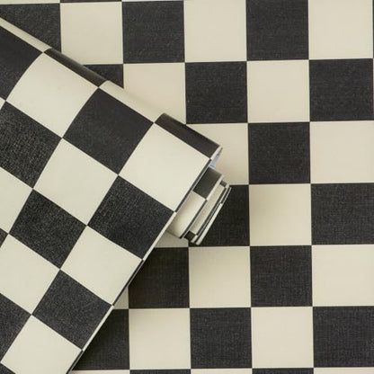 Checkered Wallpaper Checkerboard Peel and Stick Wallpaper Bedroom Removable Self Adhesive Wall Paper Waterproof Bathroom Vinyl