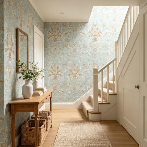 Vintage French Peel and Stick Floral Wallpaper