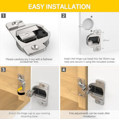 Replacement for Blum 110 Degree Compact 33 Screw On Hinge