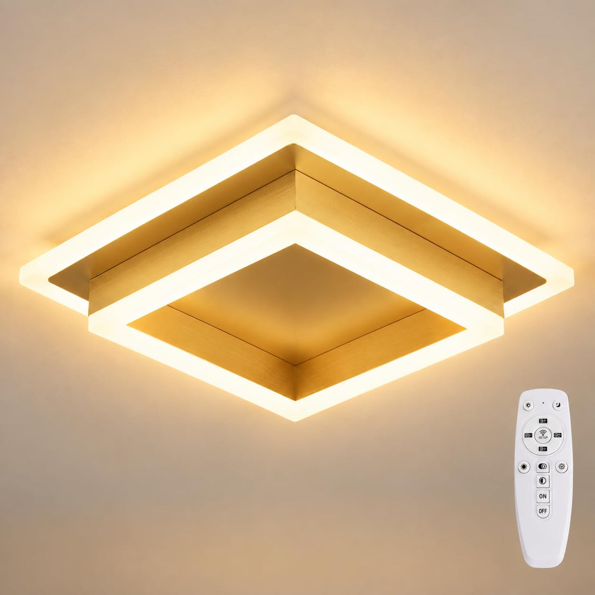 Modern LED Ceiling Light (Gold / 10.62 Inches)