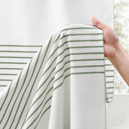 Sage Green Curtains Boho Blackout 72 Inch Length 2 Panels Set (Green / 52"W x 72"L (Pack of 2))