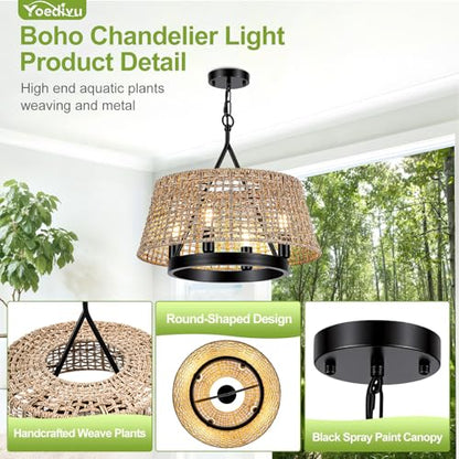 Rattan Chandelier
