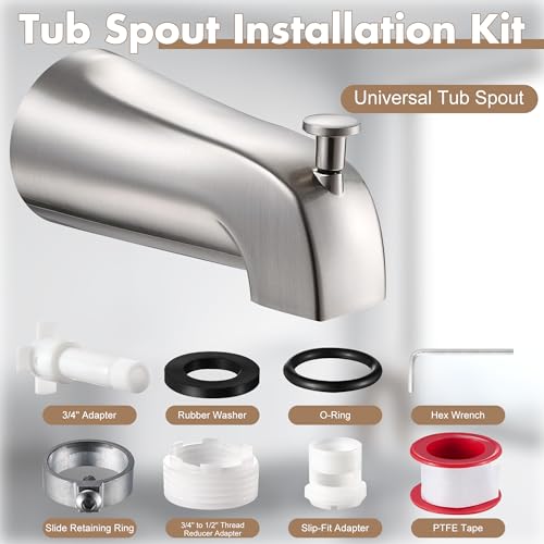 Universal Bathtub Tub Spout with Diverter