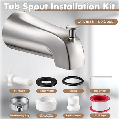 Universal Bathtub Tub Spout with Diverter