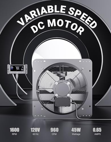 Wall Mounted Shutter Exhaust Fan