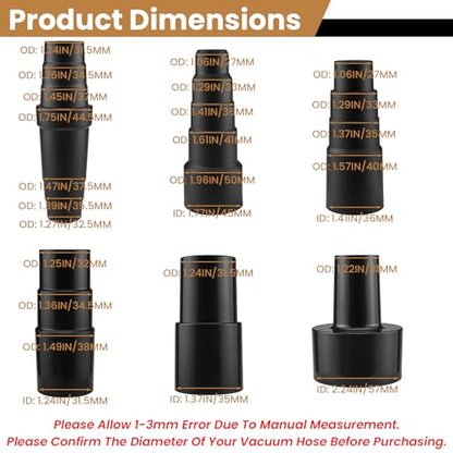 6Pcs Hose Reducer Adapter Set