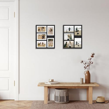 4x6 or 5x7 Picture Frames (Rustic Black / 13x16in (1Pack))