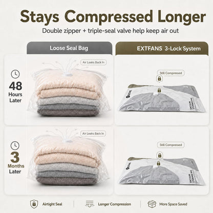 18 Pack Travel Vacuum Bags with Electric Pump