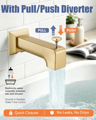 6.3 Inch Tub Spout with Diverter