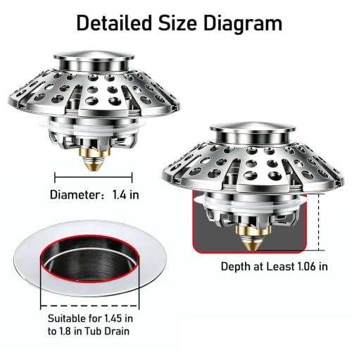 Bathtub Drain Stopper (Brushed Nickel)