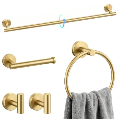 5 Piece Bathroom Accessories Set 24 Inch Bathroom Towel Bar
