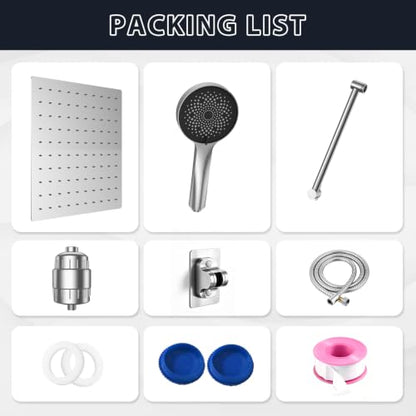 High Pressure Rain Showerhead Combo Handheld Shower Spray Set Shower Stalls Must Have