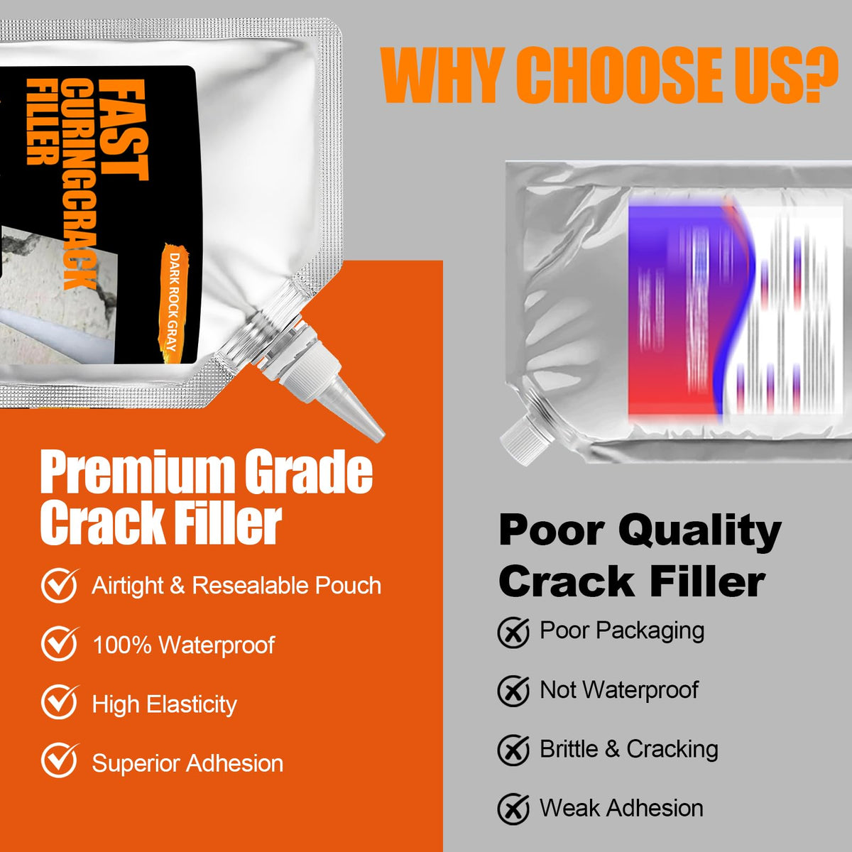 Concrete Crack Filler 4 PACK