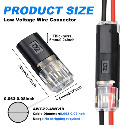 Quick Connect Wire Connectors (60Pcs)