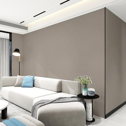Khaki Grasscloth Peel and Stick Wallpaper 23.6"x480" (Khaki / 23.6" x 480")