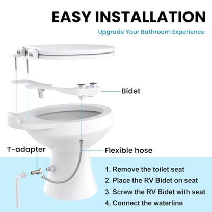 RV Bidet Toilet Seat Attachment Support for SEAFLO