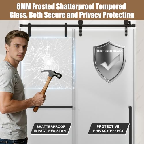 Frosted Glass Shower Door