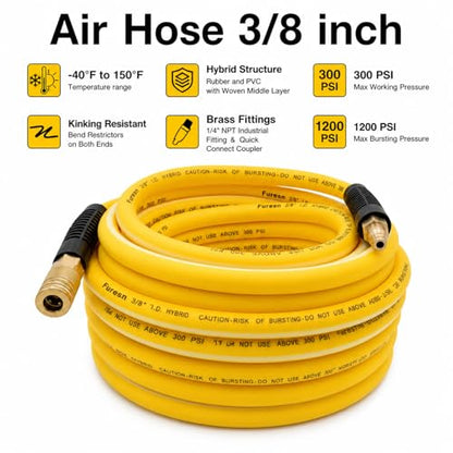 Air Hose 3/8 (Yellow White)