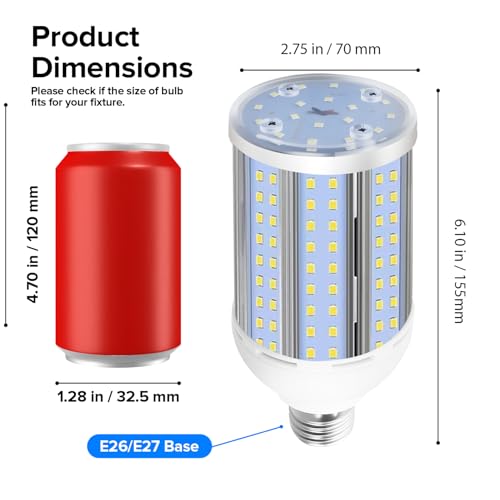 Led Bulb 6000K Cool Daylight White E26