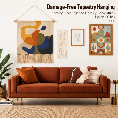 Adjustable Wooden Poster Hanger for Fabric Wall Decor