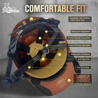 Fiberglass Hard Hats Safety Helmet Lightweight 6