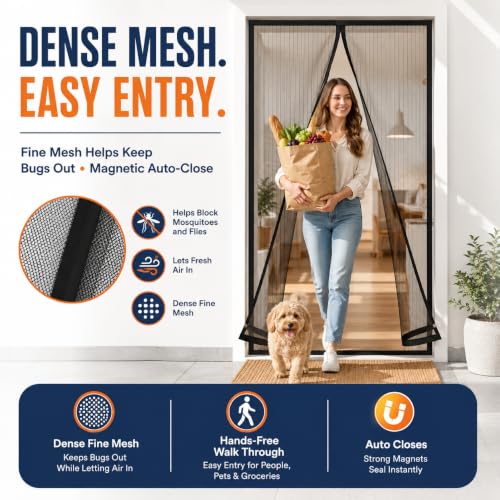 Magnetic Screen Door Mesh