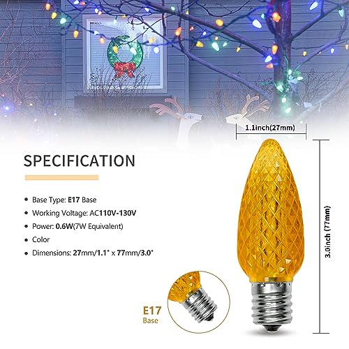 C9 LED Christmas Lights Shatterproof Waterproof Plastic