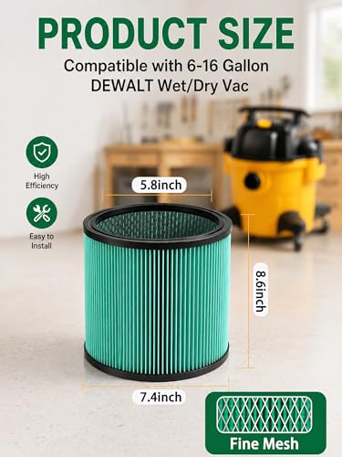 DXVC6914 Filters for Dewalt 6