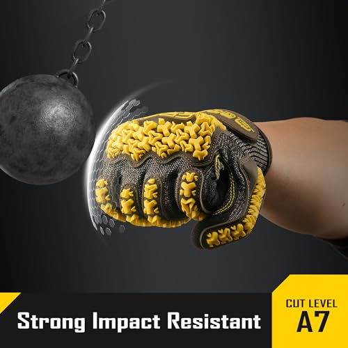A7 Cut Resistant Work Gloves with TPR