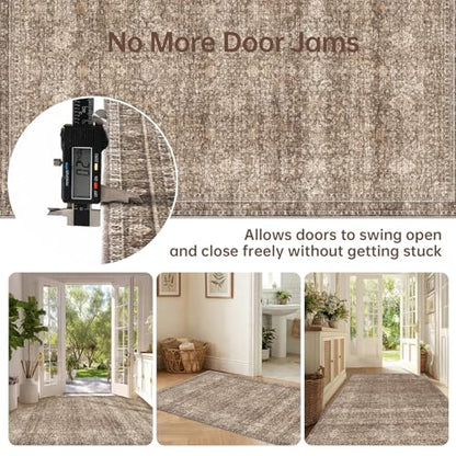 2x3 Area Rugs (Dark Brown / 2' x 3' (Rectangular))