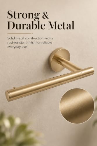 Single Post Toilet Paper Holder (Gold)