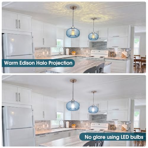 Glass Pendant Lights Kitchen Island Modern