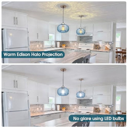 Glass Pendant Lights Kitchen Island Modern