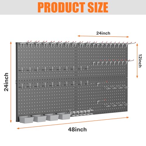 Garage Tools Organizer Boards Kit with Hooks