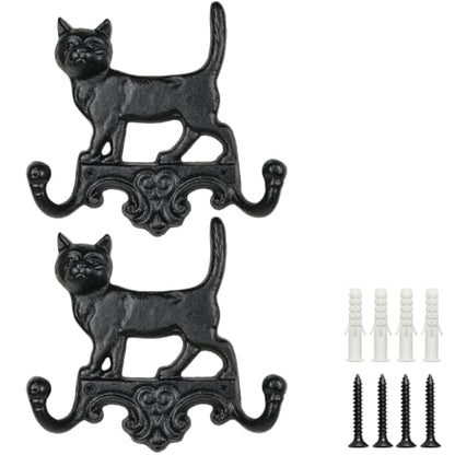 Cast Iron Vintage Dog Wall Hooks
