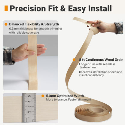 Birch Edge Banding 2 Inch x 50 FT Roll (Birch / 2 in x 50 ft)