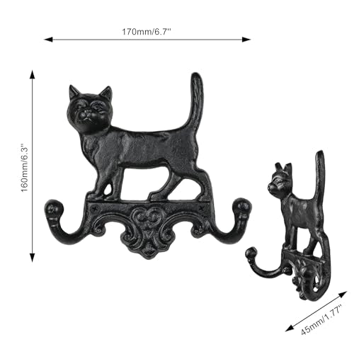 Cast Iron Vintage Dog Wall Hooks